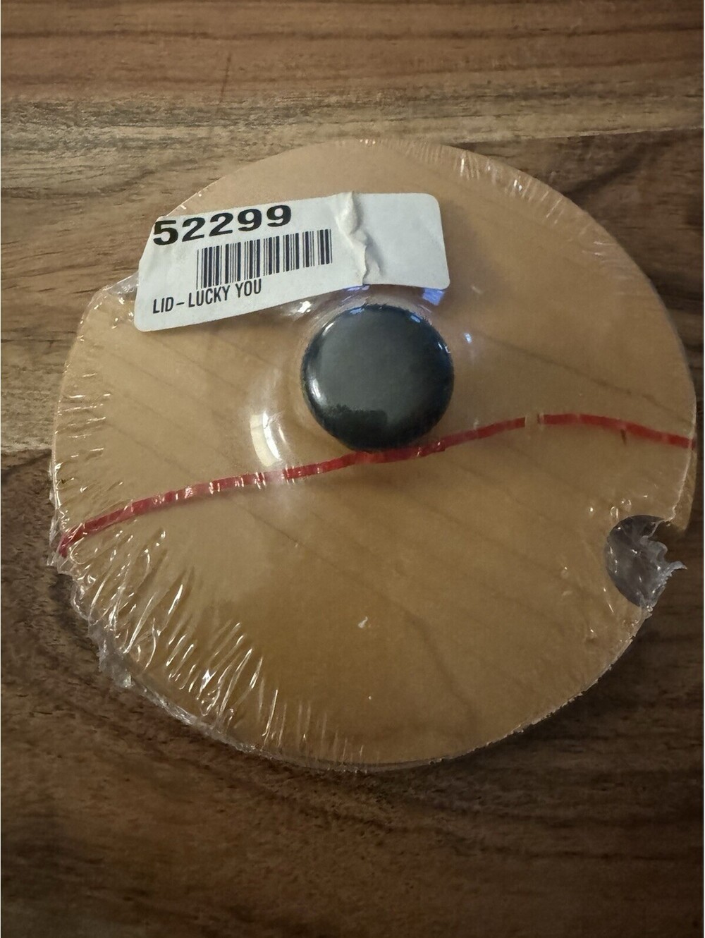 Longaberger Wood Lid for Lucky You Basket in Orig Wrapping #52299 New